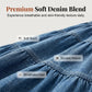 💙 50% RABATT+Versandkostenfrei! 👗 Damen Hochbund Stufenrock A-Linie Denim Maxirock – Figurumschmeichelnd, müheloser Chic & perfekt für jeden Tag 🌿