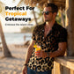 👕 50% RABATT! ✨ Herren Kurzarmhemd mit Leopardenmuster & Knopfleiste – Schwarz, Polyester – Wildes Design, atmungsaktiv & perfekt für Partys, Strand oder heiße Sommertage – auffälliger Look mit Komfort 🐆