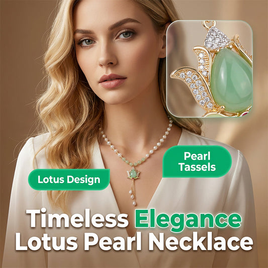 🔥2026 New Arrival ＆ Hot Sale🔥 Lotus Pearl Necklace for Women – Perfect Holiday Gift 🎁💖【Limited Offer】