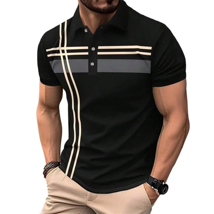 👕 ✨50% RABATT! ✨ Herren Kurzarm Hemd mit Streifen – Modern, Komfortabel & Vielseitig! ✨