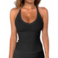 👚 50% RABATT! ⏰ Damen-Ribbed-V-Ausschnitt-Tanktop – Stretchig, figurbetont & perfekt für Sommer, Sport oder Layering unter Jacken 💪