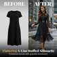 🎀 2026 NEU ✨ Elegantes Midi-Kleid 👗 mit Polka-Dots & Bindebindung