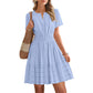 🔥2026 New Arrival ＆ Hot Sale ＆ 50％ Off🔥Women's Short Sleeve Tiered Mini Dress