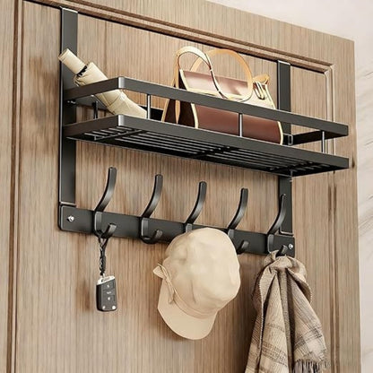 🚪 50% RABATT! ⏰ Über-Tür-Haken mit Aufbewahrungskorb – Platzsparend & stabil – Perfekt für Bad, Küche oder Schlafzimmer – ohne Bohren montiert, ideal für Handtücher oder Kleinigkeiten 🧺