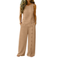 👕 NUR FÜR BEGRENZTE ZEIT: 50 % RABATT! ✨ 2-teiliges Set für Damen – ärmelloses Oberteil, Hose mit weitem Bein, 8 Farben 🌿