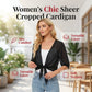 📢📢50 % RABATT !! ⏰Leichte Damen Chiffon-Strickjacke ☀️ Luftig, Elegant & Perfekt für den Sommer