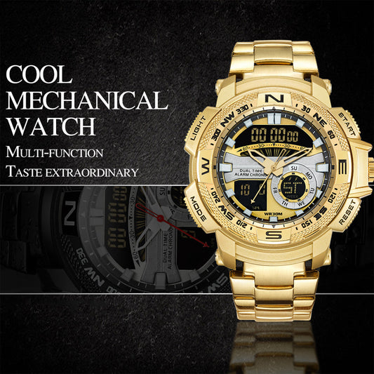 ⏳Limitiertes 50% Rabatt⏰Multifunktionale Herren Sportuhr ⌚ Dual-Zeit, Stoppuhr & Wasserdichtes Design