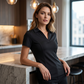 Damen-T-Shirt mit kurzen Ärmeln in Slim-Fit-Passform