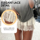 👗🔥 40% RABATT! Chic Pleated Lace Trim Mini Skirt – Plisseefalten, zarte Spitze, perfekt für den Sommer 🌸💨
