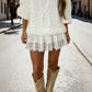 👗🔥 40% RABATT! Chic Pleated Lace Trim Mini Skirt – Plisseefalten, zarte Spitze, perfekt für den Sommer 🌸💨