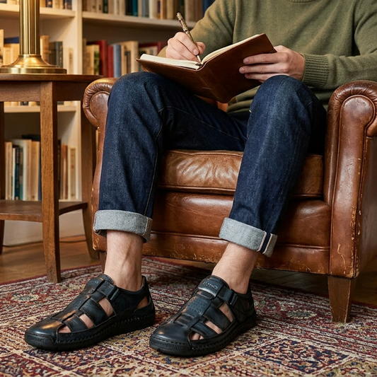 👞🌊 40% RABATT! Herren Geschlossene Zehe Strandsandalen – Atmungsaktiv, gepolstert & mit Klettverschluss – Perfekt für Wanderungen, Wasseraktivitäten oder den täglichen Sommer-Komfort ✨