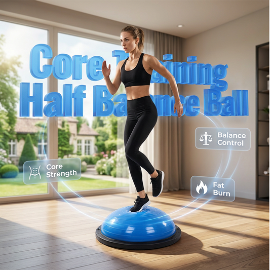 📢📢40 % RABATT !! ⏰Halber Balanceball-Trainer mit Widerstandsband