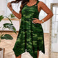 👗 40% RABATT! 🌿 Damen ärmelloses Kleid mit asymmetrischem Saum im Camouflage-Look – Locker, frech & perfekt für einen lässigen Streetwear-Look ✨