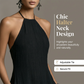 👗 NUR FÜR KURZE ZEIT: 40 % RABATT! ✨ Elegantes, ärmelloses Neckholder-Maxikleid für Damen