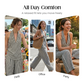👗 NUR FÜR BEGRENZTE ZEIT: 40 % RABATT! ✨ Set aus gestreiftem Neckholder-Top und Hose – schick, luftig, perfekt für den Urlaub 🌊