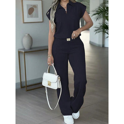 🔥👚 50% RABATT! Women's Casual Top & Pants 2-Piece Set – lässiger Zweiteiler für Alltag, Büro & Reise. 🌸💨