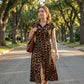 🌸 60% OFF NOW! 🌸Women's Elegant Leopard Print Lapel Dress