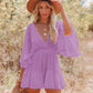 🌸 40% OFF NOW! 🌸Women's Lace Crochet Romper Dress with Built-in Shorts
