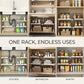 🧽 50% OFF NOW!🧽 Expandable Under Sink Shelf, Quick Drainage Design, Sturdy No-Wobble Structure💧 Effortless Sponge Brush Soap Organization, Clutter-Free Countertop。