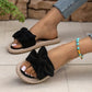 🔥While Supplies Last 50% OFF!🎉 Elegant Bow Flat Sandals