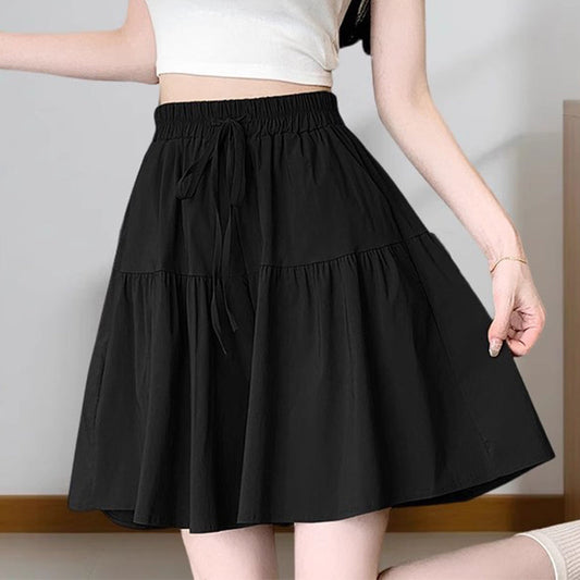 📢📢41% OFF !! ⏰Women High Waist Skirt Pants Wide Leg Ruffle Culottes