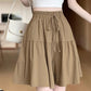 📢📢41% OFF !! ⏰Women High Waist Skirt Pants Wide Leg Ruffle Culottes