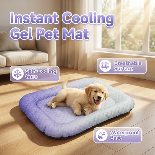 📢📢50% OFF !! ⏰ Instant Self-Cooling Gel Mat for Dogs & Cats❄️