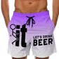 📢📢60% OFF !! ⏰Men's 3D Graphic Printed Casual Shorts
