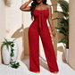 🎁2026 New Arrivals 40% OFF💥Women's Strapless High-Waisted Wide-Leg Jumpsuit