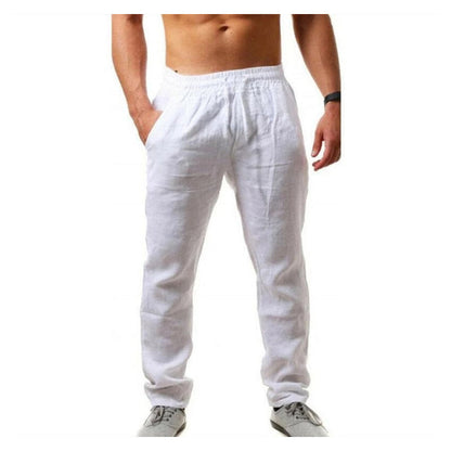 🏆LAST DAY SALE 60% OFF🔥Men's Casual Linen Drawstring Trousers