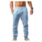 🏆LAST DAY SALE 60% OFF🔥Men's Casual Linen Drawstring Trousers